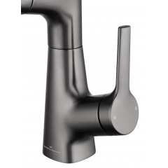 Смеситель для раковины с выдвижным изливом WONZON & WOGHAND, Темный графит (WW-121B108-BGG)