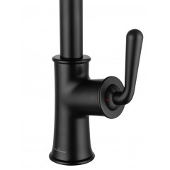 Смеситель для кухни с выдвижным изливом WONZON & WOGHAND, Черный матовый (WW-88439008A-MB)