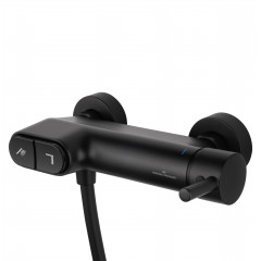 Смеситель для душа с встроенным изливом WONZON & WOGHAND MUSE Corno, Черный матовый (WW-A30902-MB)