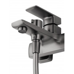 Смеситель для ванны с душем WONZON & WOGHAND EDGE, Темный графит (WW-88639003A-BGM)