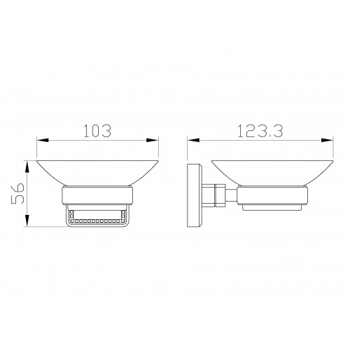 Мыльница с держателем WONZON & WOGHAND ROMA, Бронза (WW-7222)