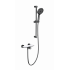 Смеситель для душа с гарнитуром WONZON & WOGHAND ClickPlate, Темный графит (WW-B2052-A-BGG)