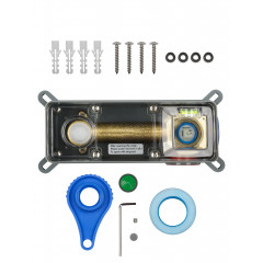 Смеситель для раковины встраиваемый WONZON & WOGHAND DIAMOND, Брашированный никель (WW-88869011-BN)