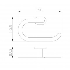 Кольцо для полотенец WONZON & WOGHAND FIRST, Глянцевое золото (WW-8413-LG)