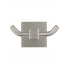 Двойной крючок для ванной WONZON & WOGHAND POLO, Брашированный никель (WW-8925-BN)