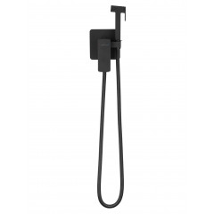 Смеситель с гигиеническим душем встраиваемый WONZON & WOGHAND EDGE, Черный матовый (WW-88829003-MB)