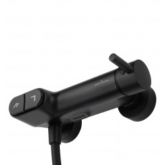 Смеситель для душа с встроенным изливом WONZON & WOGHAND MUSE Corno, Черный матовый (WW-A30902-MB)