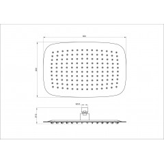 Верхний душ WONZON & WOGHAND, Брашированное золото (WW-88DP03-BG)