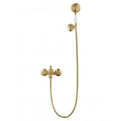 Смеситель для ванны с душем WONZON & WOGHAND STEAM, Брашированное золото (WW-88639008-BG)