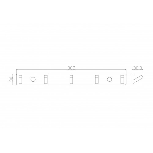 Вешалка с 5 крючками для ванной WONZON & WOGHAND, Хром (WW-9385-5)