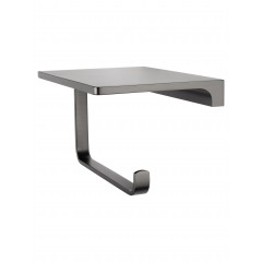 Держатель для туалетной бумаги с полкой WONZON & WOGHAND ECLIPSE, Темный графит (WW-9126-BGM)