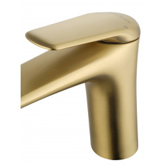 Смеситель для раковины WONZON & WOGHAND Elbe, Брашированное золото (WW-A41222-BG)