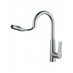 Смеситель для кухни с выдвижным изливом WONZON & WOGHAND, Хром (WW-A20782-CR)