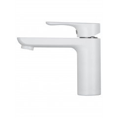 Смеситель для раковины WONZON & WOGHAND Line, Белый матовый (WW-A40732-MW)