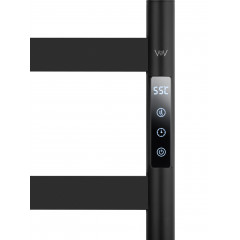 Полотенцесушитель электрический напольный WONZON & WOGHAND ESSEN, Черный матовый (WW-A406-MB)