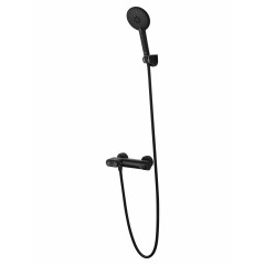 Смеситель для душа с встроенным изливом WONZON & WOGHAND MUSE Corno, Черный матовый (WW-A30902-MB)