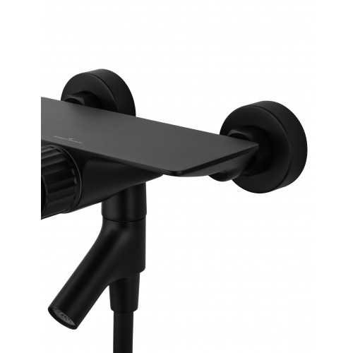 Смеситель для ванны с душем WONZON & WOGHAND CLICK, Черный матовый (WW-FE05L221-MB)