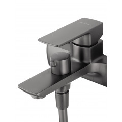 Смеситель для ванны с душем WONZON & WOGHAND EDGE, Темный графит (WW-88639003A-BGM)