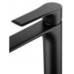 Смеситель для раковины высокий WONZON & WOGHAND BRILLIANT, Черный матовый (WW-88019079-MB)