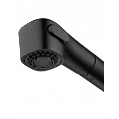 Смеситель для кухни с выдвижным изливом WONZON & WOGHAND, Черный матовый (WW-88439008A-MB)