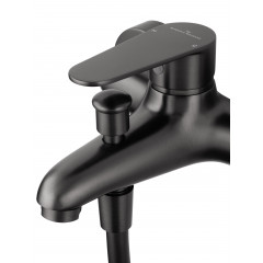 Смеситель для ванны с душем WONZON & WOGHAND ALFA, Темный графит (WW-AE3204-BGG)