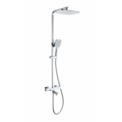 Душевая система с термостатом WONZON & WOGHAND STAY 3, Хром (WW-B3026-T1-CR)