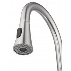 Смеситель для кухни с выдвижным изливом WONZON & WOGHAND, Брашированный никель (WW-121E201L-BS)