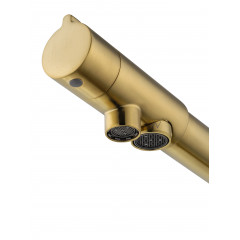 Смеситель для кухни c подключением фильтра WONZON & WOGHAND, Брашированное золото (WW-88458008-BG)