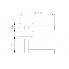 Держатель для туалетной бумаги без крышки WONZON & WOGHAND GRAFFITY, Брашированный никель (WW-9316-BN)