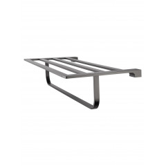 Полотенцедержатель с полкой WONZON & WOGHAND ECLIPSE, Темный графит (WW-9181-GM)