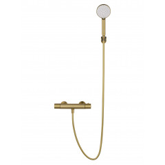 Смеситель для душа с термостатом WONZON & WOGHAND INN 6, Брашированное золото (WW-B2029-A-BG)
