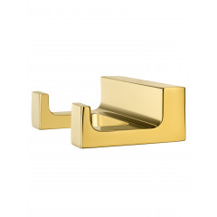 Двойной крючок для ванной WONZON & WOGHAND ECLIPSE, Глянцевое золото (WW-9125-LG)