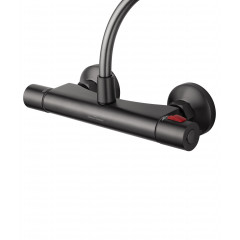 Смеситель для душа с термостатом WONZON & WOGHAND INN 5, Темный графит (WW-B1005-A-BGG)