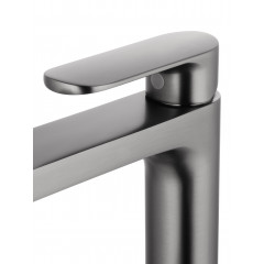 Смеситель для раковины высокий WONZON & WOGHAND, Темный графит (WW-H1034-BGG)