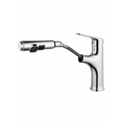 Смеситель для раковины с выдвижным изливом WONZON & WOGHAND, Хром (WW-AE4151-CR)