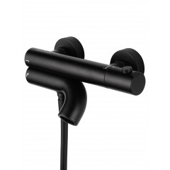 Смеситель для ванны с душевым гарнитуром и термостатом WONZON & WOGHAND LOOP, Черный матовый (WW-311-00-508)