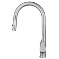 Смеситель для кухни с выдвижным изливом WONZON & WOGHAND, Брашированный никель (WW-A21252-BS)