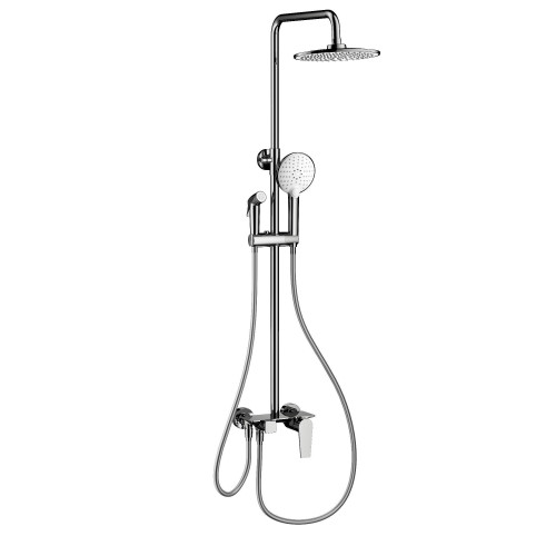 Душевая система с техническим душем WONZON & WOGHAND, Хром (WW-A30874-CR)