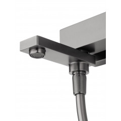 Смеситель для ванны с душем WONZON & WOGHAND CUBE, Темный графит (WW-88639016-BGM)