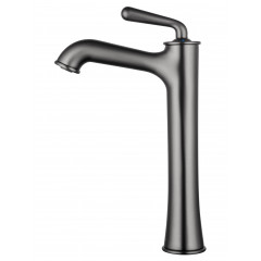 Смеситель для раковины высокий WONZON & WOGHAND STEAM, Темный графит (WW-88239008-BGM)