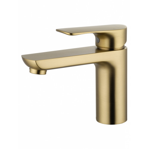 Смеситель для раковины WONZON & WOGHAND Line, Брашированное золото (WW-A40732-BG)