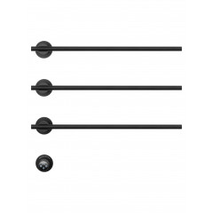 Полотенцесушитель электрический встраиваемый WONZON & WOGHAND DORTMUND, Черный матовый (WW-A363-MB)