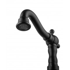 Смеситель для раковины WONZON & WOGHAND RETRO, Черный матовый (WW-88139020-MB)