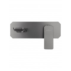 Смеситель для раковины встраиваемый WONZON & WOGHAND DIAMOND, Темный графит (WW-88869011-BGM )