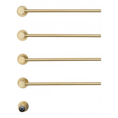 Полотенцесушитель электрический встраиваемый WONZON & WOGHAND MÜNCHEN, Брашированное золото (WW-A354-BG)