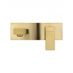 Смеситель для раковины встраиваемый WONZON & WOGHAND CUBE, Брашированное золото (WW-88869016-BG)