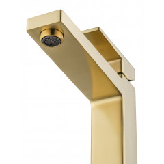 Смеситель для раковины высокий WONZON & WOGHAND CUBE 2.0, Брашированное золото (WW-88019068-BG)