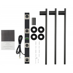 Полотенцесушитель электрический встраиваемый WONZON & WOGHAND DORTMUND, Черный матовый (WW-A363-MB)