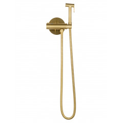 Смеситель с гигиеническим душем и термостатом встраиваемый WONZON & WOGHAND, Брашированное золото (WW-88819902-BG)