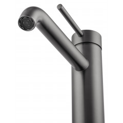 Смеситель для раковины высокий WONZON & WOGHAND STICK, Темный графит (WW-88239017-BGM)